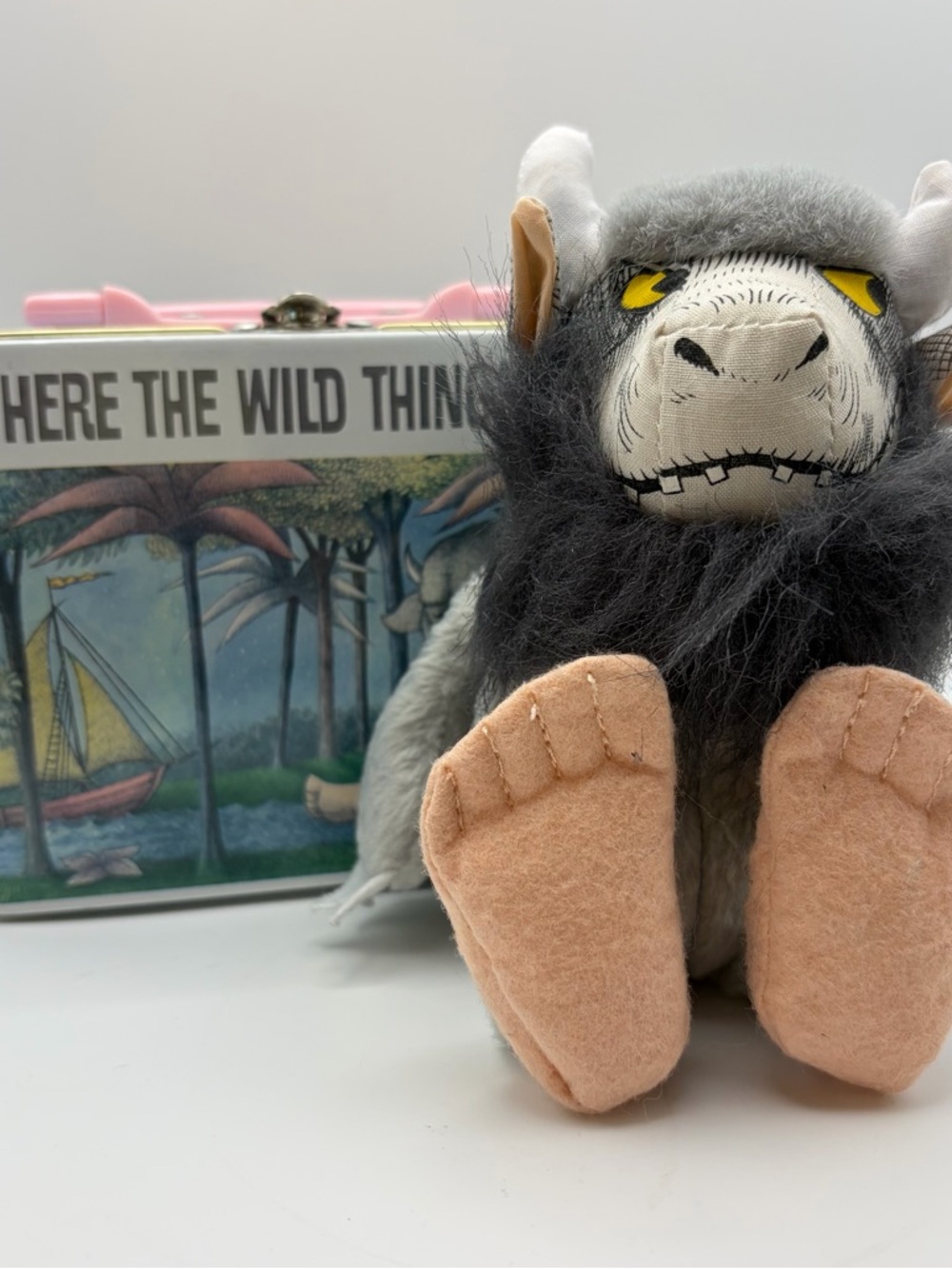 Vintage Where The Wild Things Are Plush Bernard & Mini Lunchbox Universal Studio